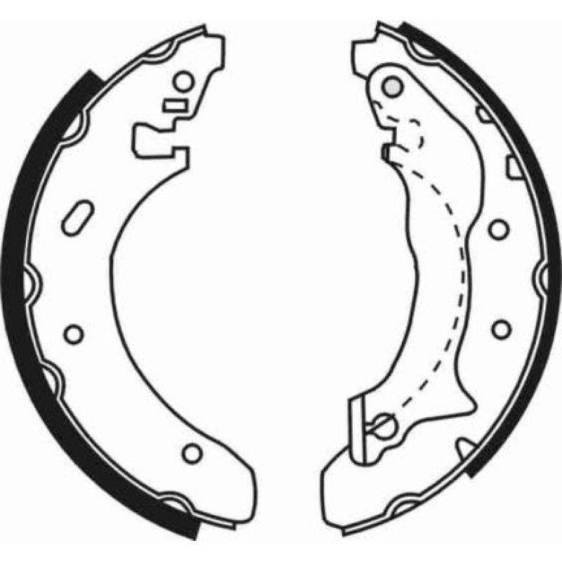 Jeu de mâchoires de frein ABE C0G024ABE - Visuel 1