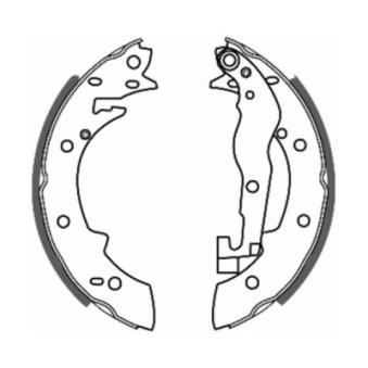 Jeu de mâchoires de frein ABE