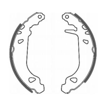 Jeu de mâchoires de frein ABE