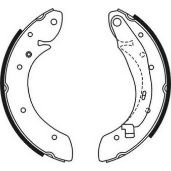 Jeu de mâchoires de frein ABE