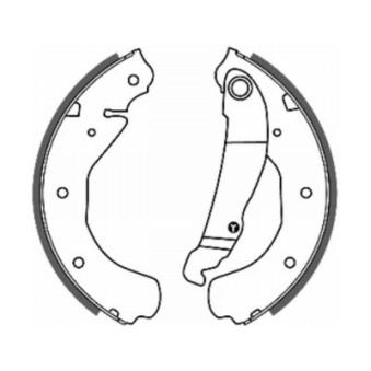 Jeu de mâchoires de frein ABE