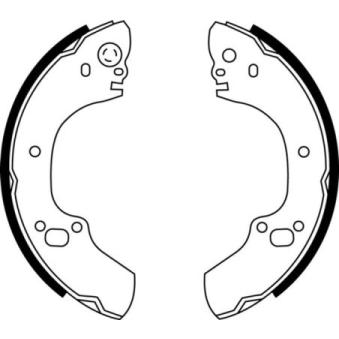 Jeu de mâchoires de frein ABE C0X019ABE