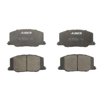 Jeu de 4 plaquettes de frein avant ABE C12037ABE