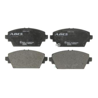 Jeu de 4 plaquettes de frein avant ABE