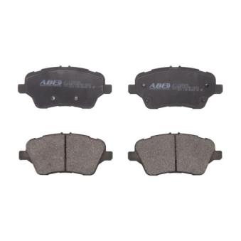 Jeu de 4 plaquettes de frein avant ABE