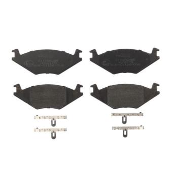 Jeu de 4 plaquettes de frein avant ABE C1T006ABE