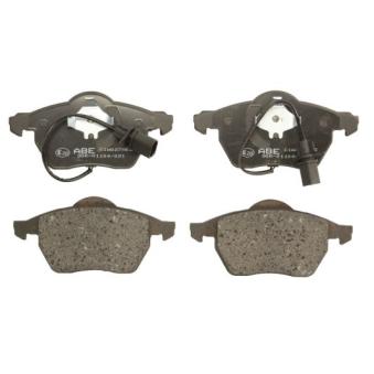 Jeu de 4 plaquettes de frein avant ABE