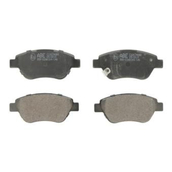 Jeu de 4 plaquettes de frein avant ABE