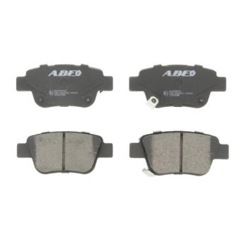 Jeu de 4 plaquettes de frein arrière ABE