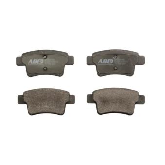 Jeu de 4 plaquettes de frein arrière ABE