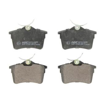 Jeu de 4 plaquettes de frein arrière ABE