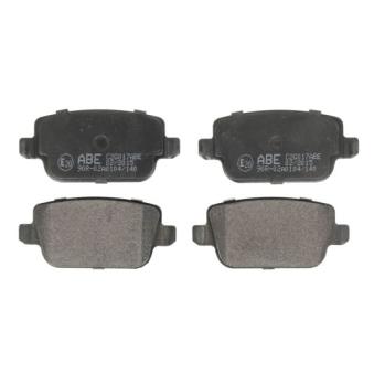 Jeu de 4 plaquettes de frein arrière ABE