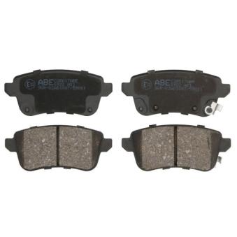 Jeu de 4 plaquettes de frein arrière ABE