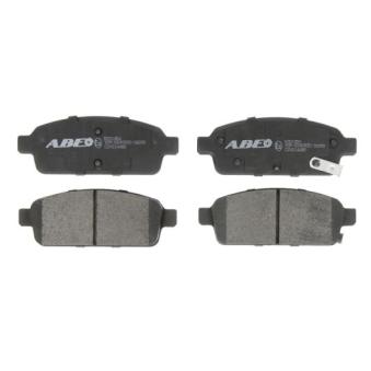 Jeu de 4 plaquettes de frein arrière ABE