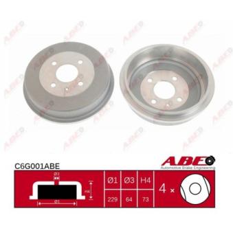 Tambour de frein ABE C6G001ABE