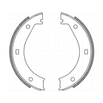 Jeu de mâchoires de frein, frein de stationnement ABE CRB005ABE