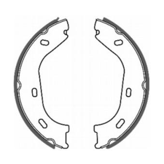 Jeu de mâchoires de frein, frein de stationnement ABE CRM000ABE