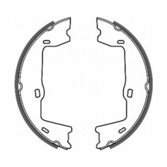 Jeu de mâchoires de frein, frein de stationnement ABE CRX000ABE