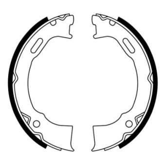 Jeu de mâchoires de frein, frein de stationnement ABE CRY008ABE