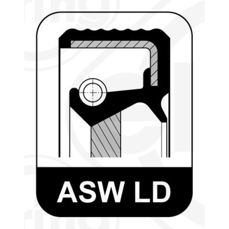 Bague d'étanchéité, vilebrequin ELRING 508.209 - Visuel 1