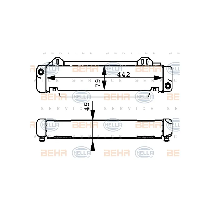 Radiateur d'huile BEHR HELLA SERVICE 8MO 376 725-501
