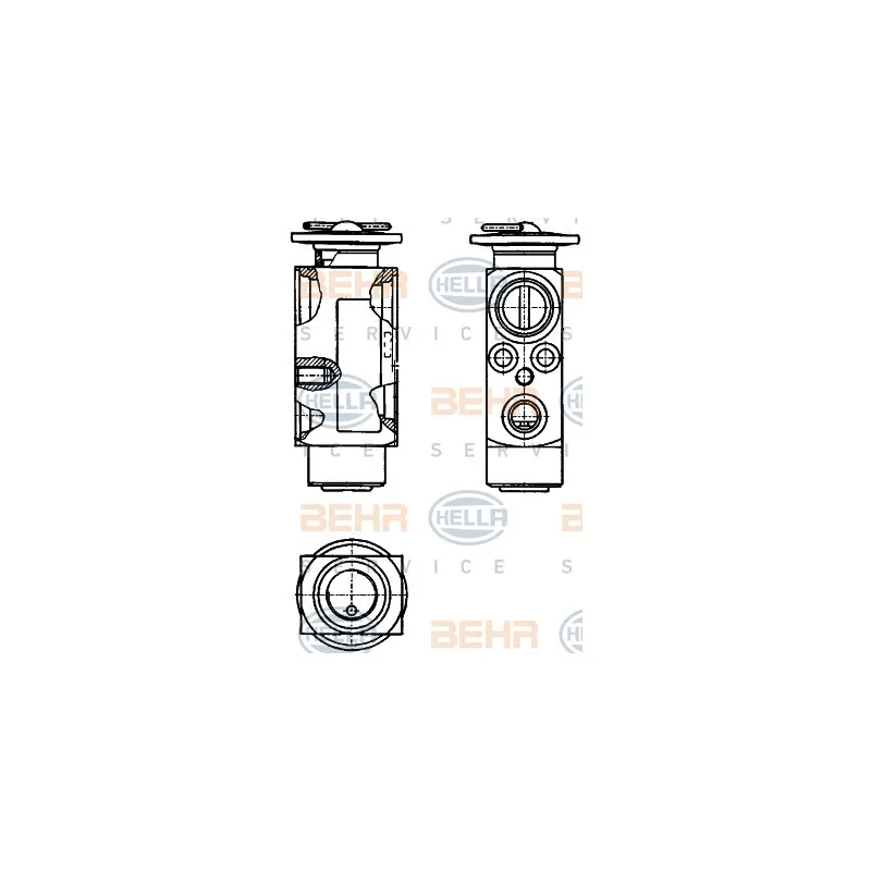 Détendeur, climatisation BEHR HELLA SERVICE 8UW 351 234-121