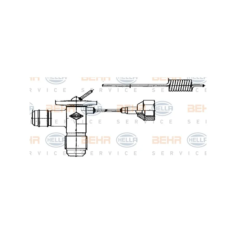 Détendeur, climatisation BEHR HELLA SERVICE 8UW 351 235-001