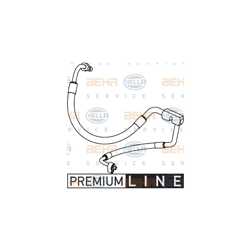 Conduite à haute/basse pression, climatisation BEHR HELLA SERVICE 9GS 351 337-041