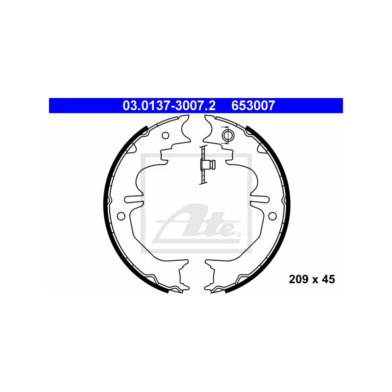 Jeu de mâchoires de frein, frein de stationnement ATE 03.0137-3007.2