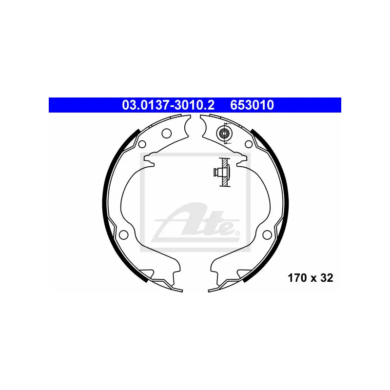 Jeu de mâchoires de frein, frein de stationnement ATE 03.0137-3010.2