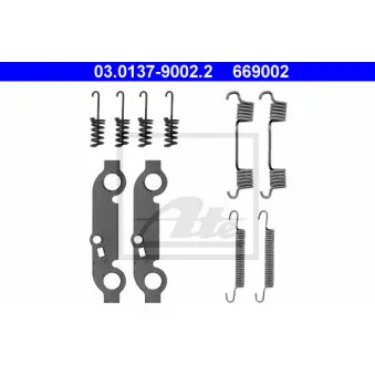 Kit d'accessoires, mâchoires de frein de stationnement ATE 03.0137-9002.2