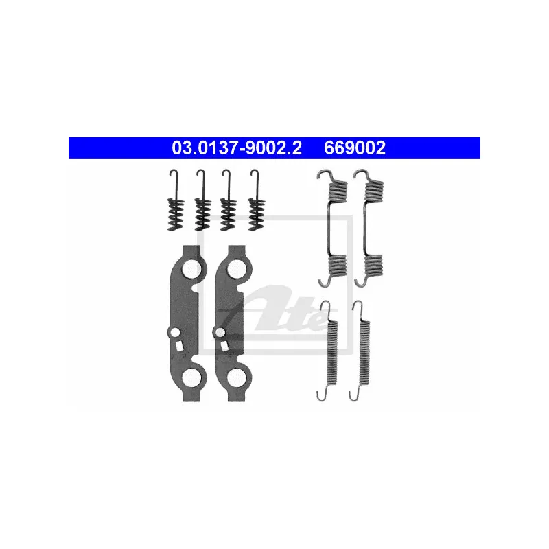 Kit d'accessoires, mâchoires de frein de stationnement ATE 03.0137-9002.2