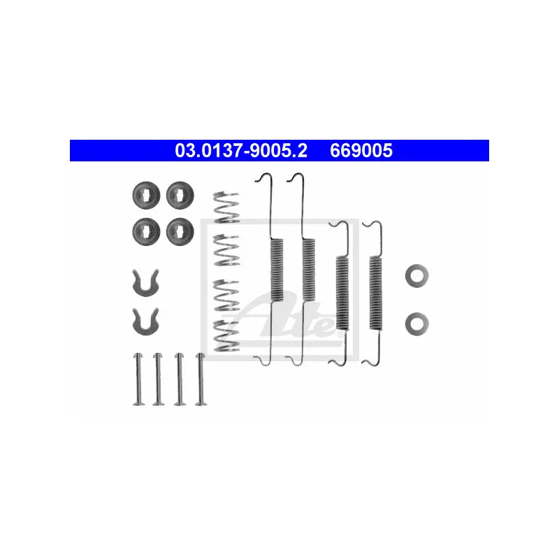 Kit d'accessoires, mâchoire de frein ATE 03.0137-9005.2