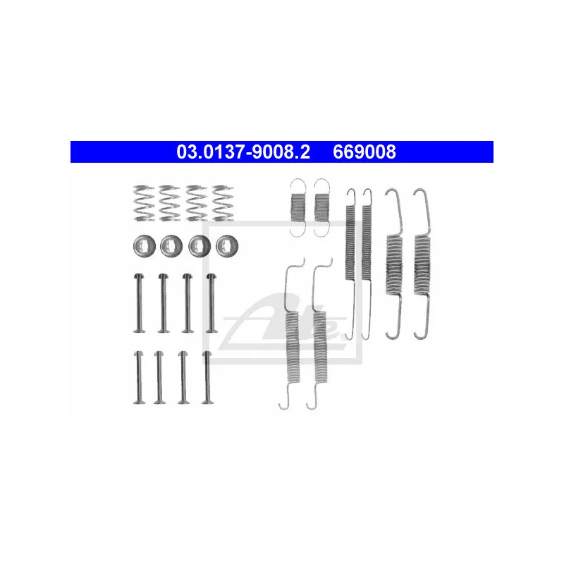 Kit d'accessoires, mâchoire de frein ATE 03.0137-9008.2