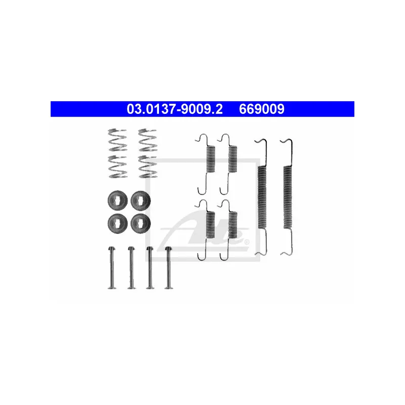Kit d'accessoires, mâchoire de frein ATE 03.0137-9009.2