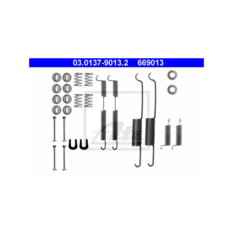 Kit d'accessoires, mâchoire de frein ATE 03.0137-9013.2