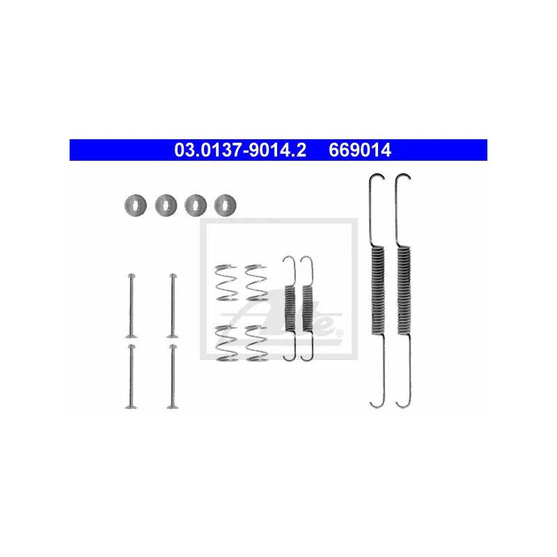 Kit d'accessoires, mâchoire de frein ATE 03.0137-9014.2