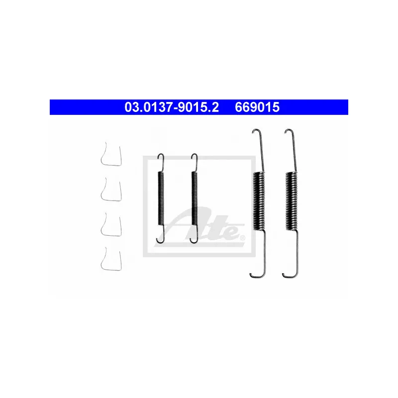 Kit d'accessoires, mâchoire de frein ATE 03.0137-9015.2