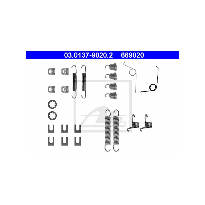 Kit d'accessoires, mâchoire de frein ATE 03.0137-9020.2