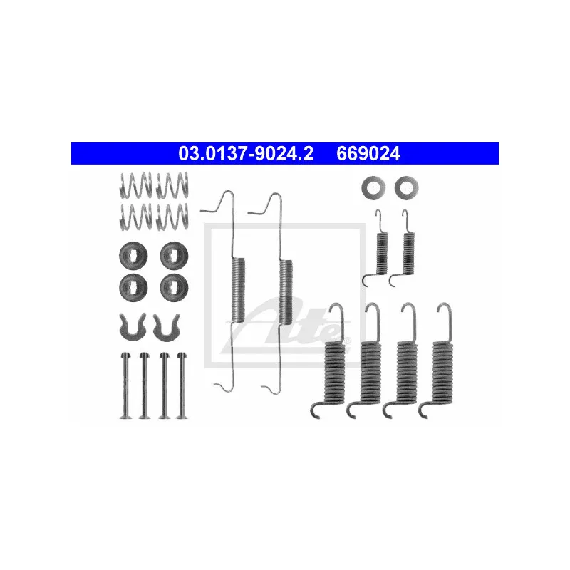 Kit d'accessoires, mâchoire de frein ATE 03.0137-9024.2