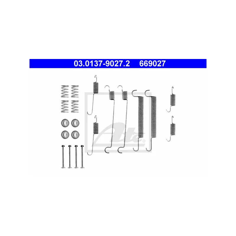 Kit d'accessoires, mâchoire de frein ATE 03.0137-9027.2