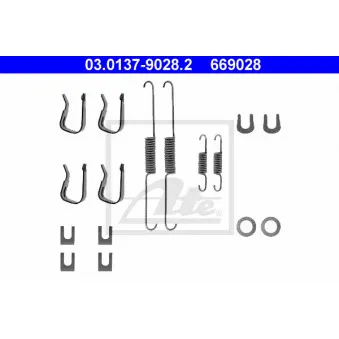 Kit d'accessoires, mâchoire de frein ATE 03.0137-9028.2