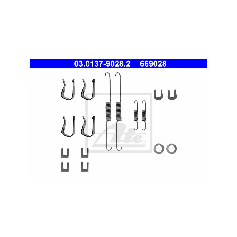 Kit d'accessoires, mâchoire de frein ATE 03.0137-9028.2