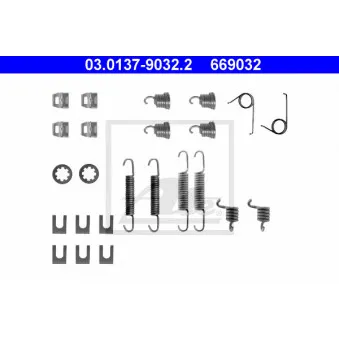 Kit d'accessoires, mâchoire de frein ATE 03.0137-9032.2