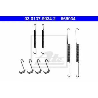 Kit d'accessoires, mâchoire de frein ATE 03.0137-9034.2