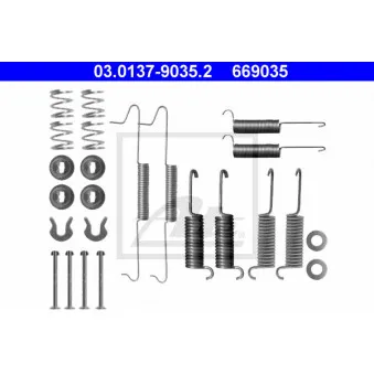 Kit d'accessoires, mâchoire de frein ATE 03.0137-9035.2