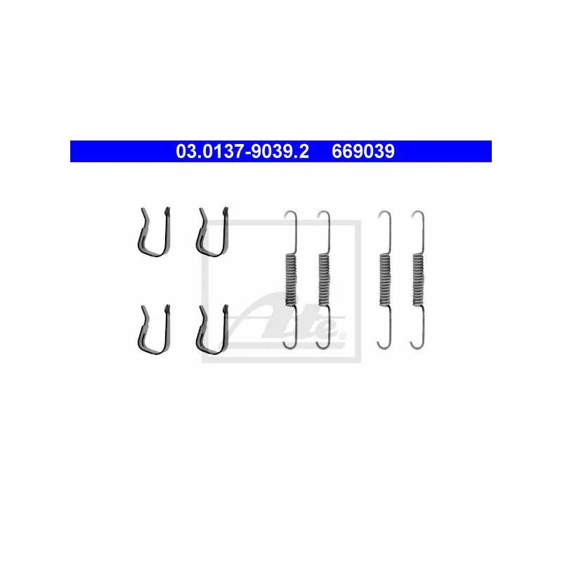 Kit d'accessoires, mâchoire de frein ATE 03.0137-9039.2