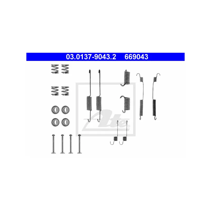 Kit d'accessoires, mâchoire de frein ATE 03.0137-9043.2
