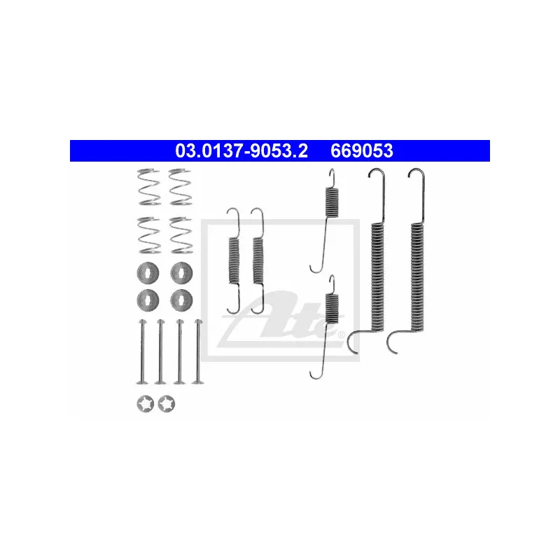 Kit d'accessoires, mâchoire de frein ATE 03.0137-9053.2