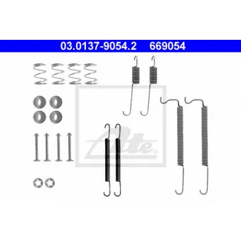 Kit d'accessoires, mâchoire de frein ATE 03.0137-9054.2